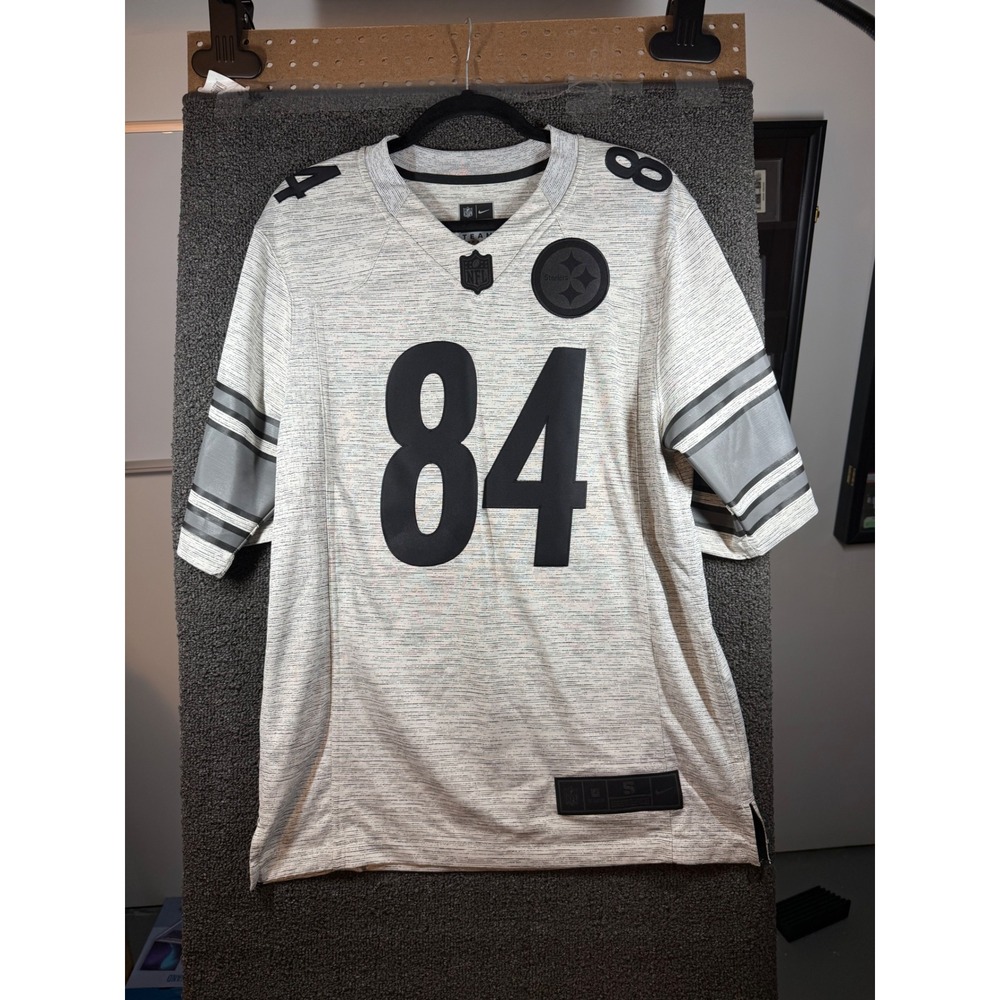 Nike Pittsburgh Steelers Jersey Mens Small Grey Antonio Brown 84 Space Dye